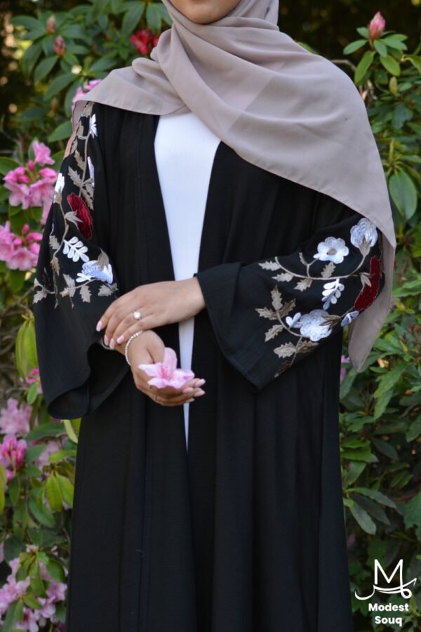 black fancy abaya