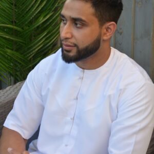 White Emirati Short Sleeve Thobe