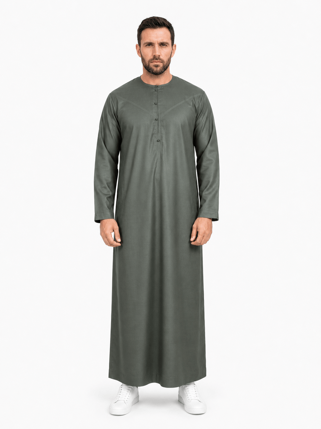 Green-Emirati-Thobe-–-Winter-material-1