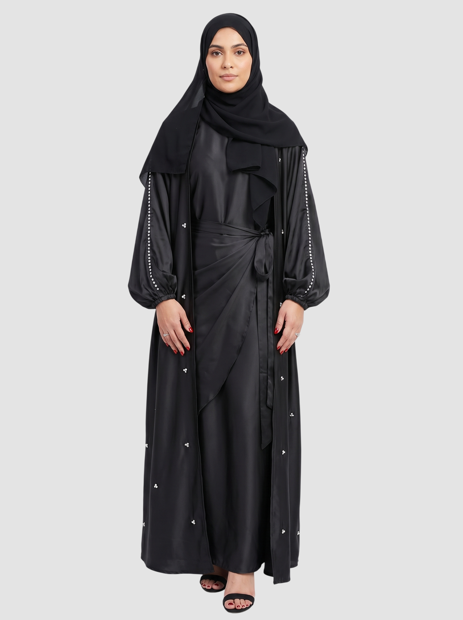 Lina Abaya Black