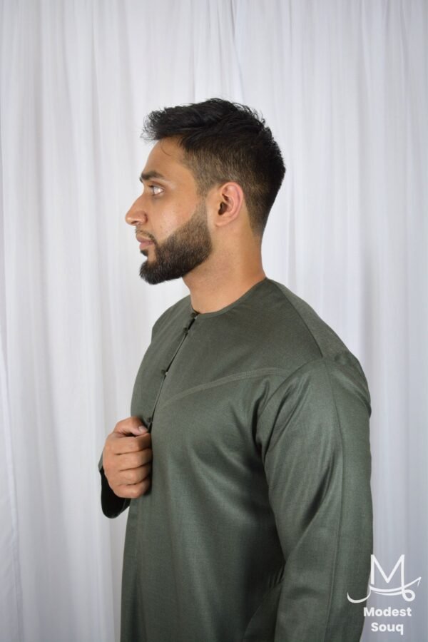 Green Emirati Thobe - Image 4
