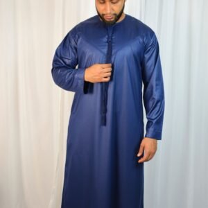 navy blue emirati thobe