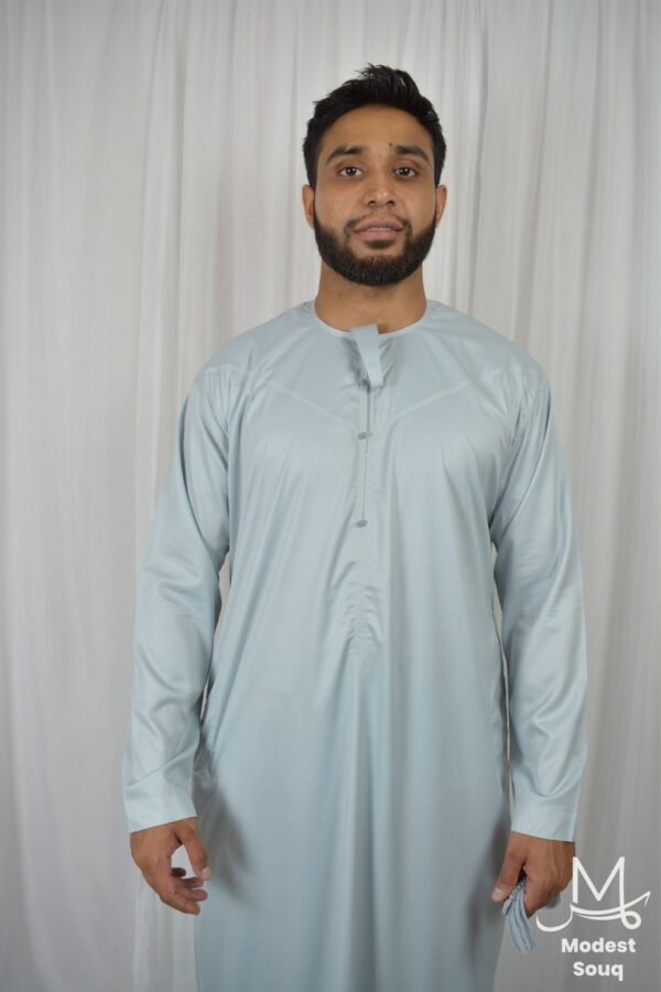 sky blue emirati thobe