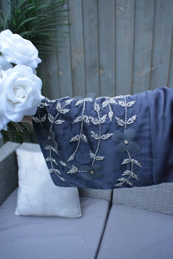 Zaheerah Midnight Blue Abaya - Image 2