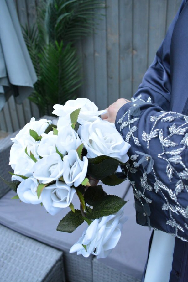 Zaheerah Midnight Blue Abaya - Image 4