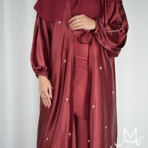 Lina Maroon Abaya