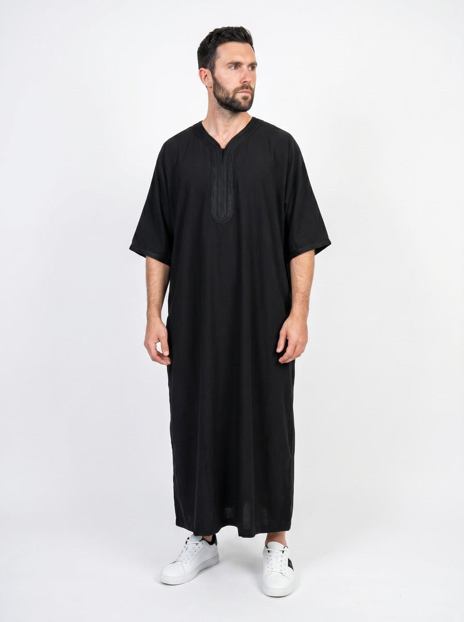 Moroccan all Black Thobe