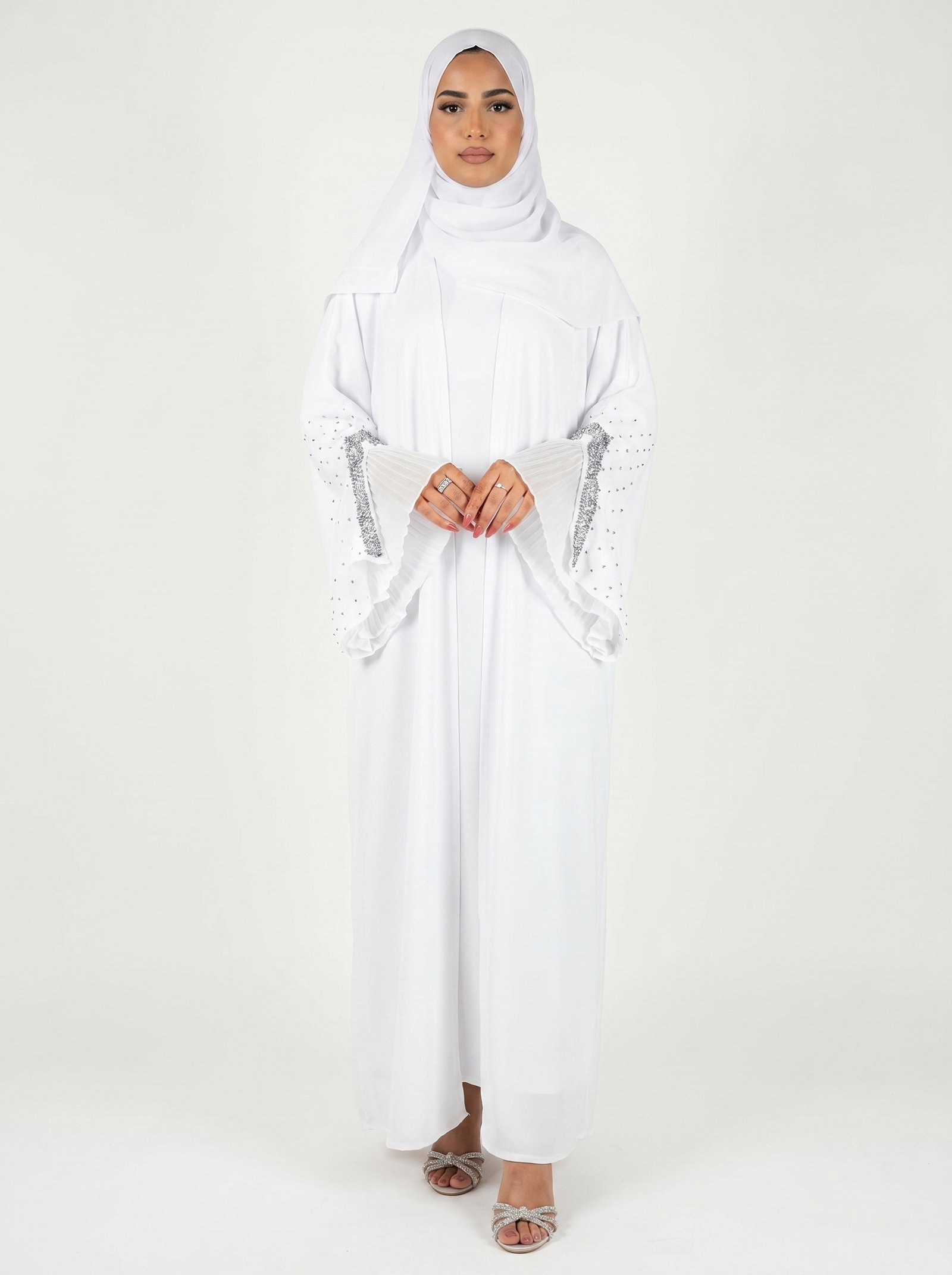 Safiyyah - Bridal White Abaya