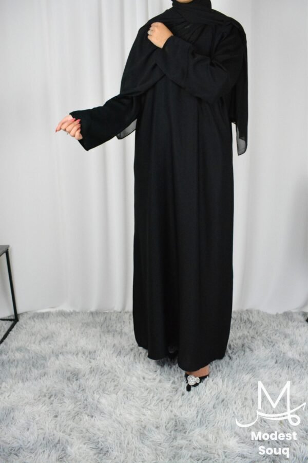 black plain abaya