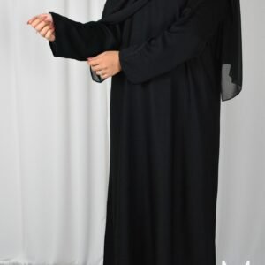 plain black abaya