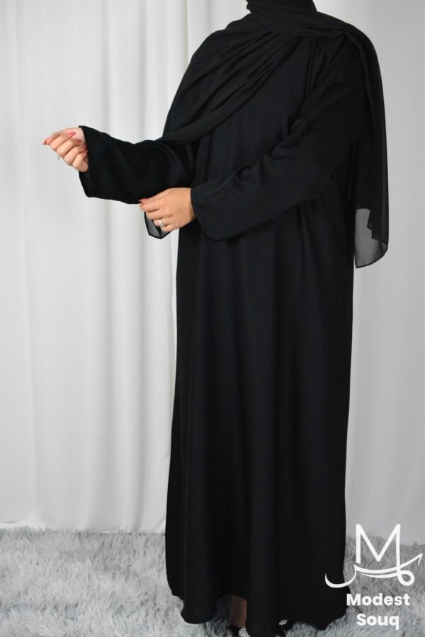 plain black abaya