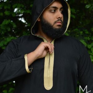 Moroccan Black Hood Thobe