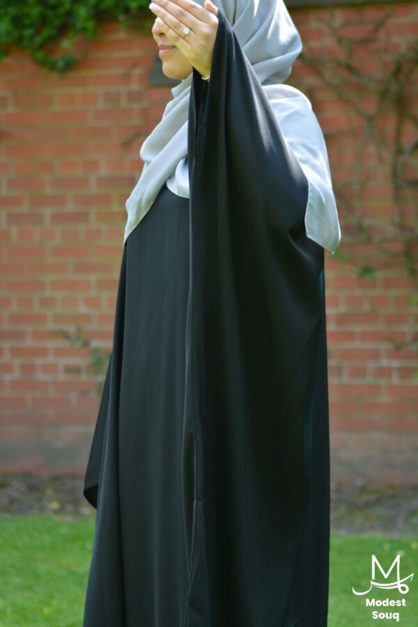 black abaya plain