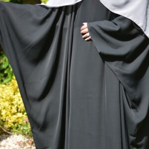 plain black abaya