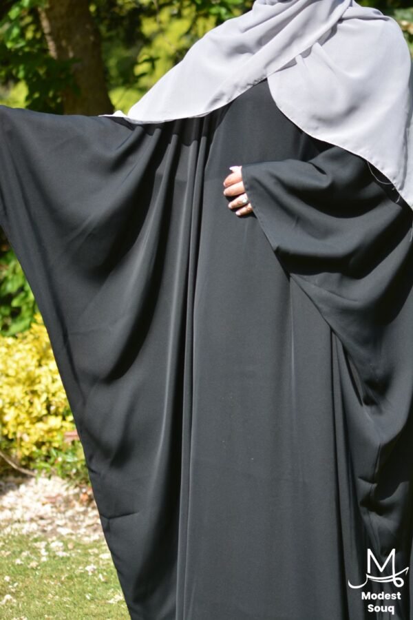 plain black abaya