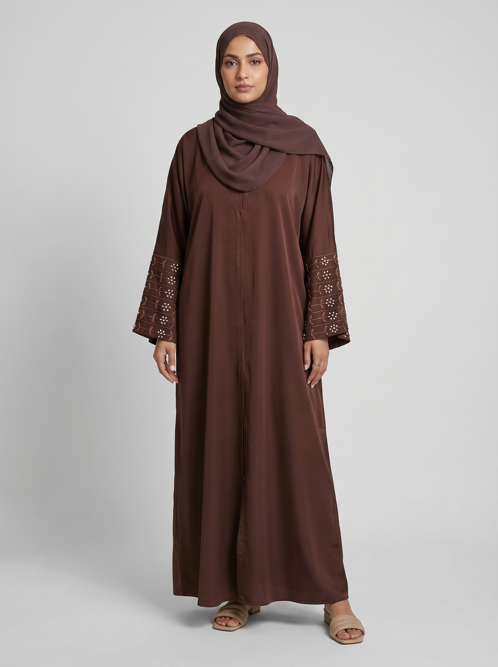 AMAAYSA – Burgundy Abaya