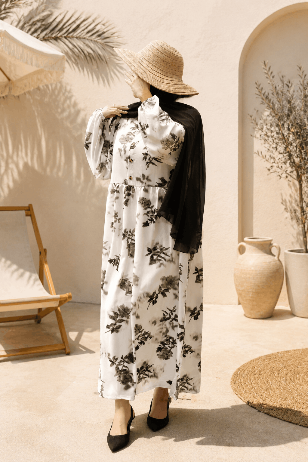 Yasmin White Maxi Dress