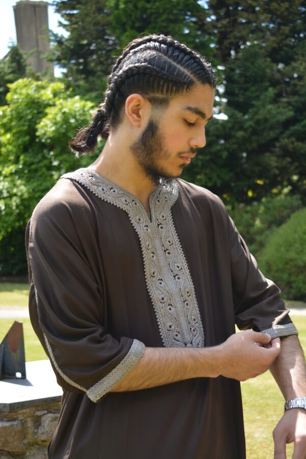 Moroccan Thobe - Coffee - Image 2