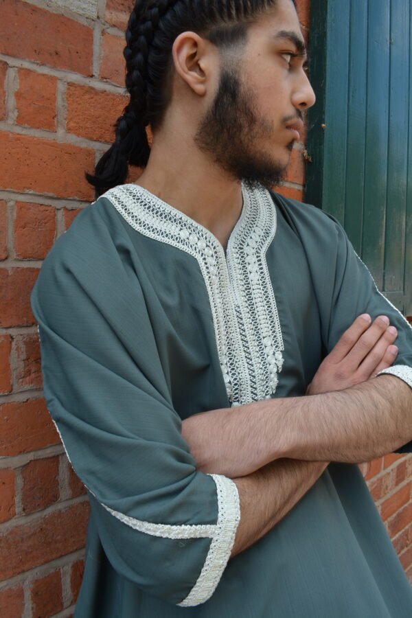 Moroccan Thobe - Teal