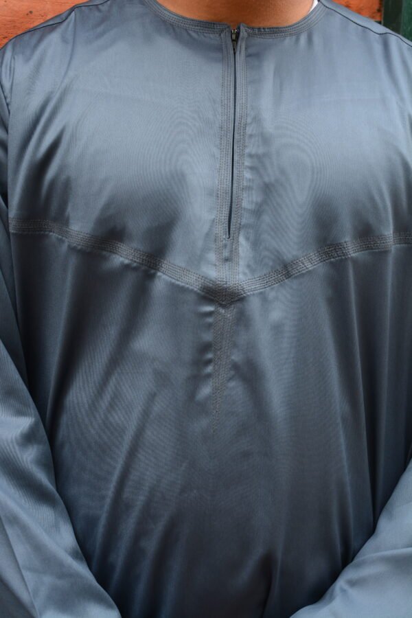 Emirati Thobe - Slate Blue - Image 2