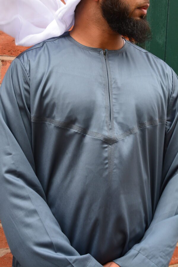Emirati Thobe - Slate Blue