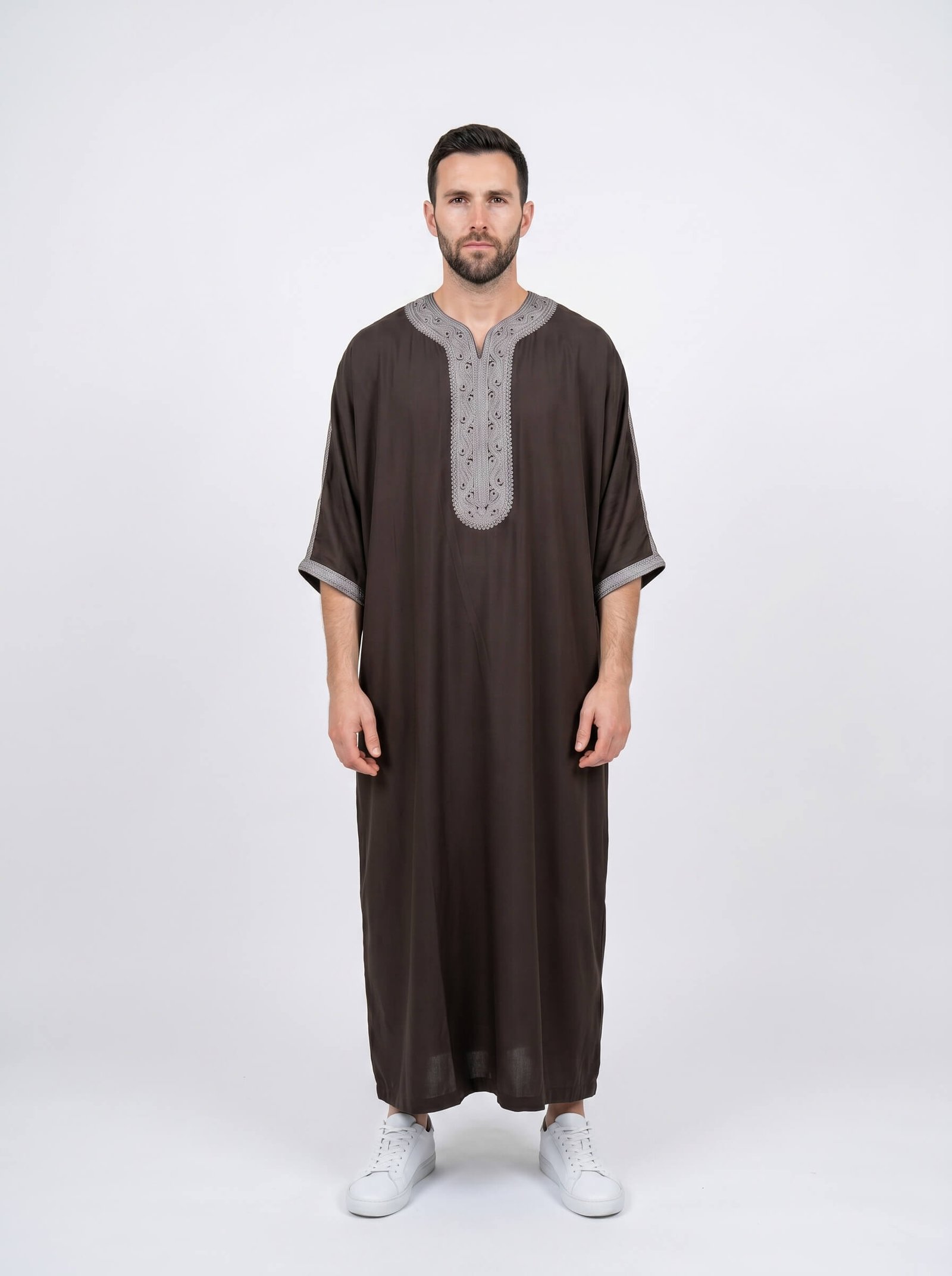 Moroccan Thobe – Coffee (1)