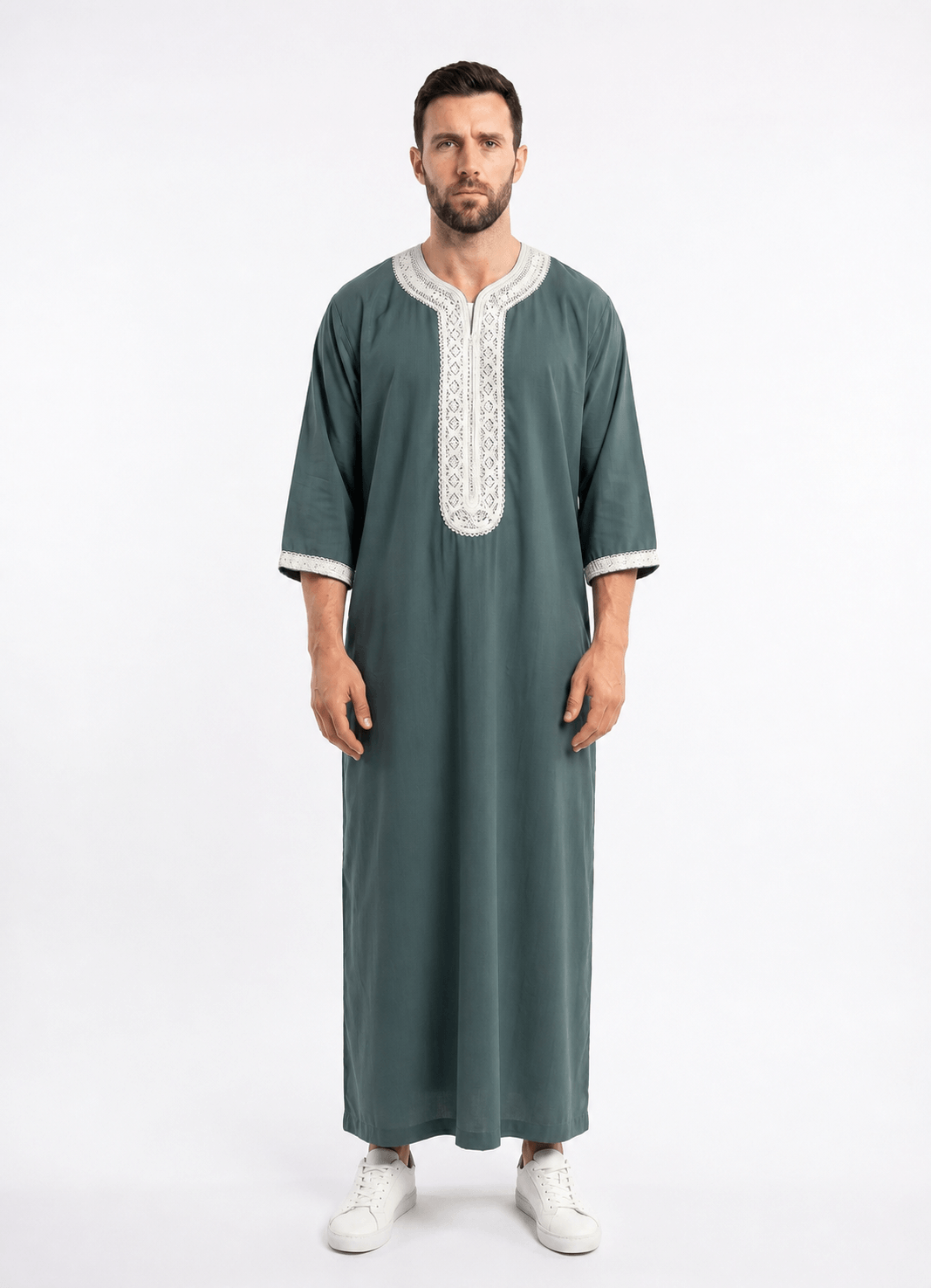Moroccan Thobe – Teal (1)