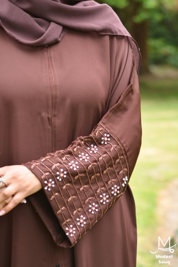 abaya burgundy