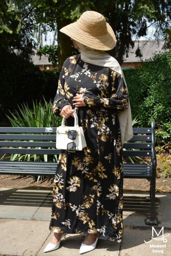 Yasmin Black Maxi Dress - Image 3