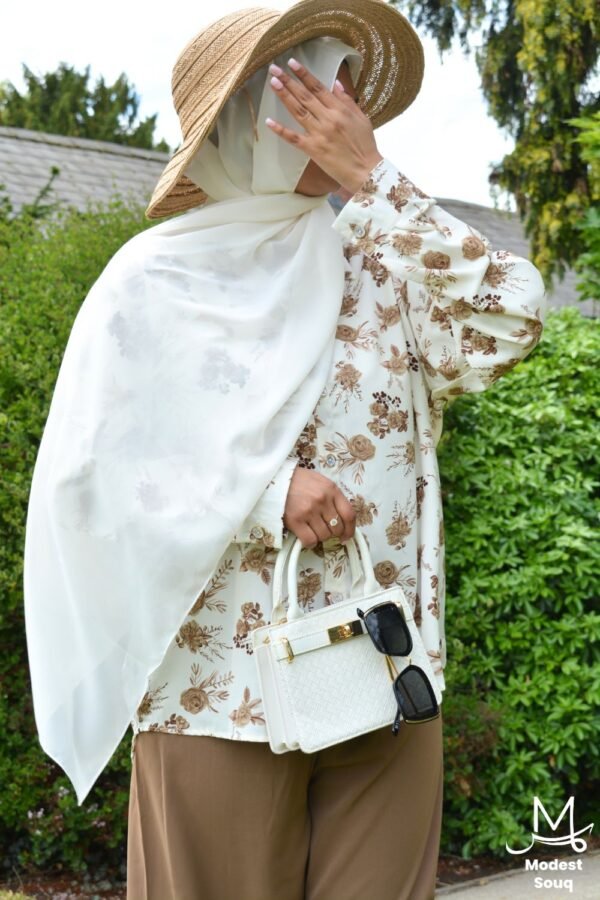 Reem - White & Brown Co Ord Set - Image 2