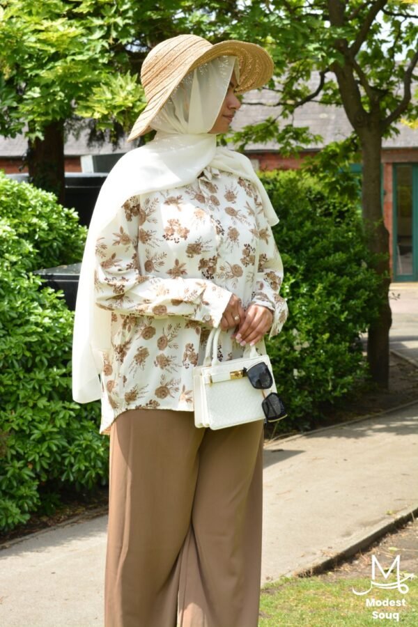 Reem - White & Brown Co Ord Set - Image 4
