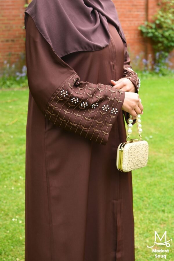 burgundy abaya dress