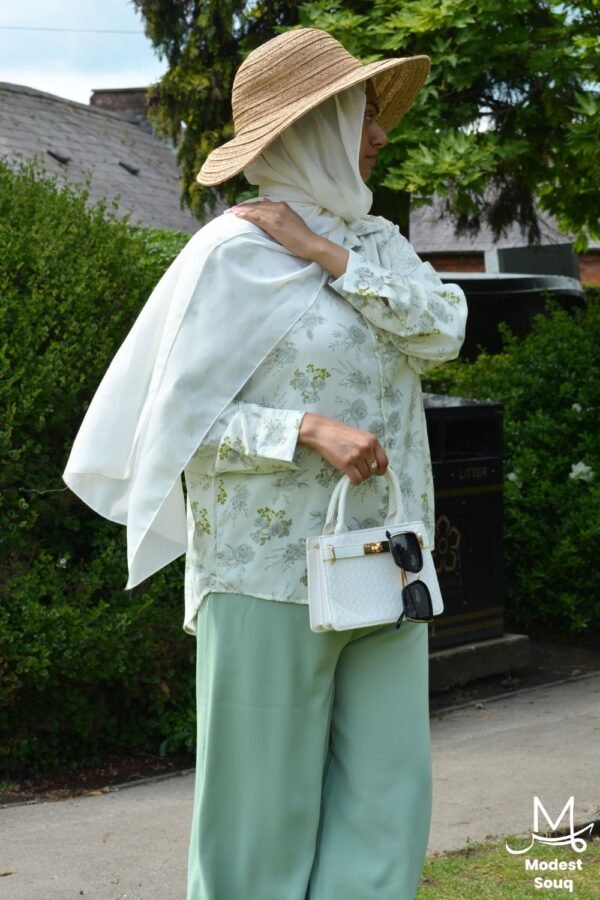 Reem - Green & White Co Ord Set - Image 3