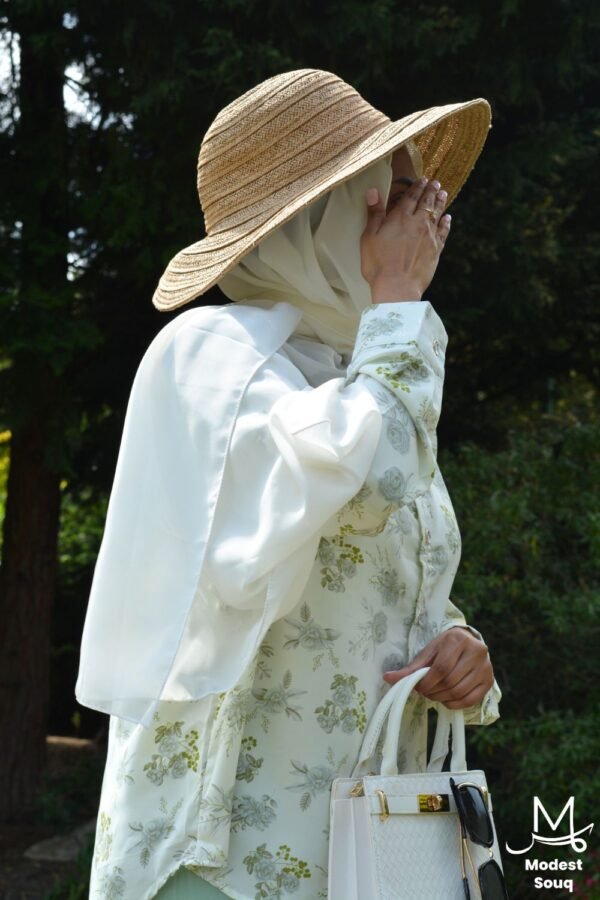 Reem - Green & White Co Ord Set - Image 4