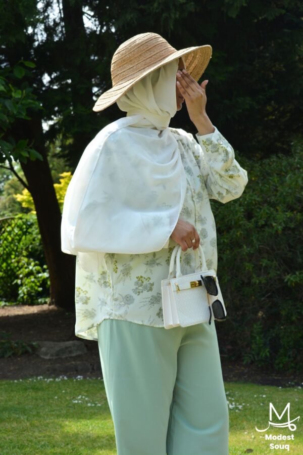Reem - Green & White Co Ord Set - Image 5