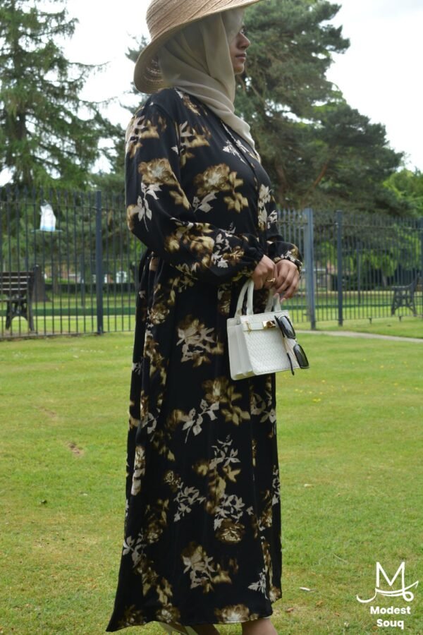 Yasmin Black Maxi Dress - Image 5