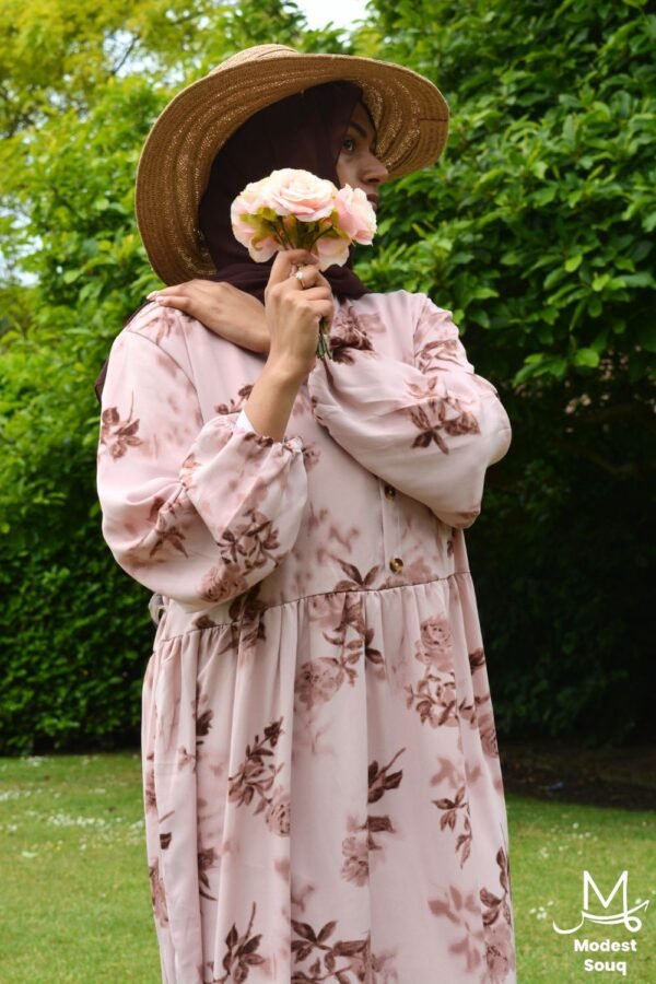 Yasmin Pink Maxi Dress - Image 3