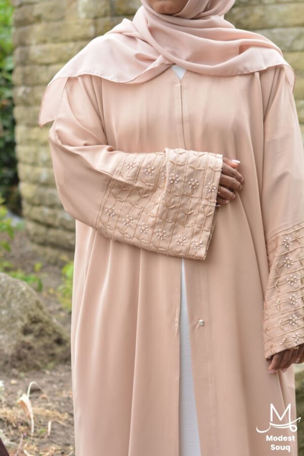 peach abaya