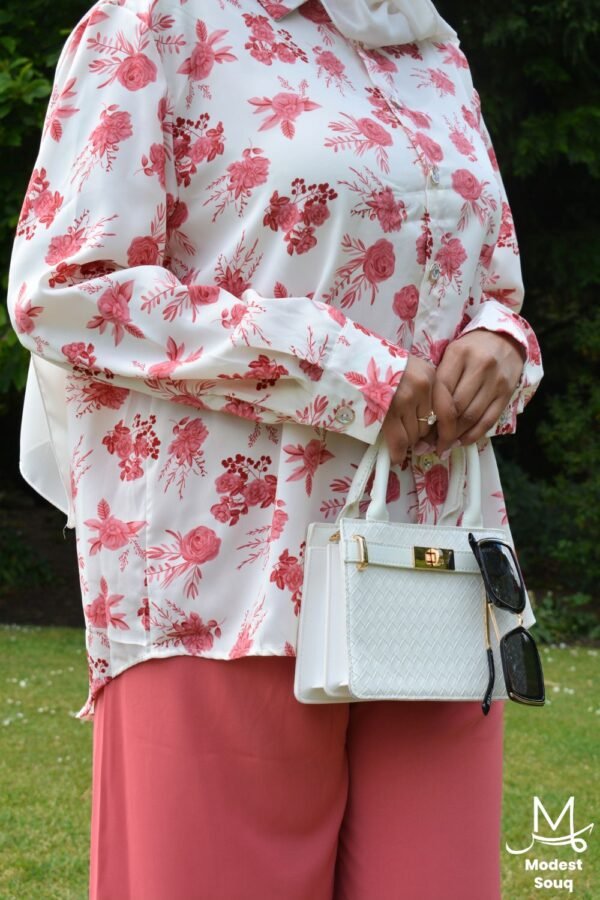 Reem - Pink & White Co Ord Set - Image 2