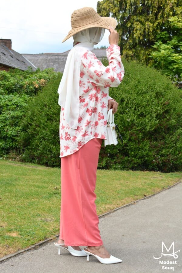 Reem - Pink & White Co Ord Set - Image 3