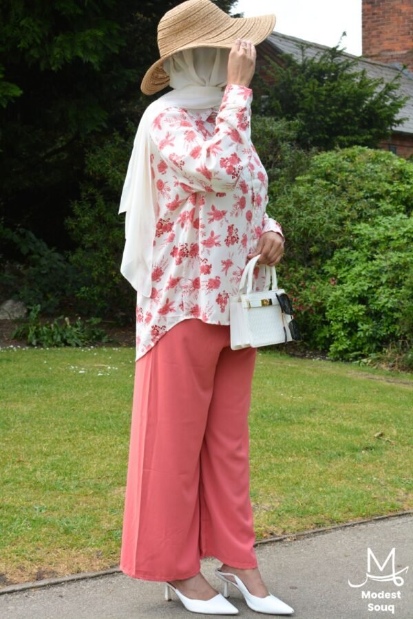 Reem - Pink & White Co Ord Set - Image 5