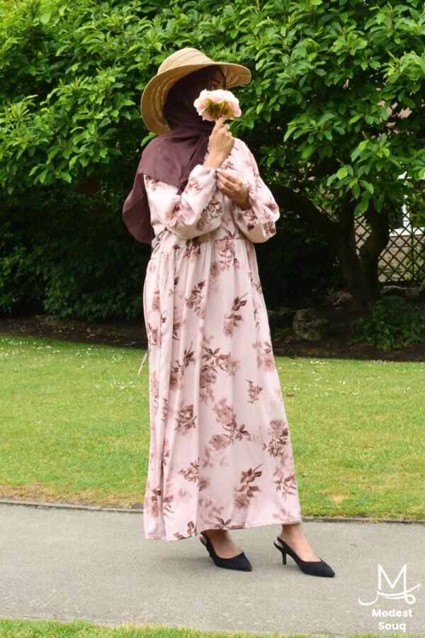 Yasmin Pink Maxi Dress - Image 4