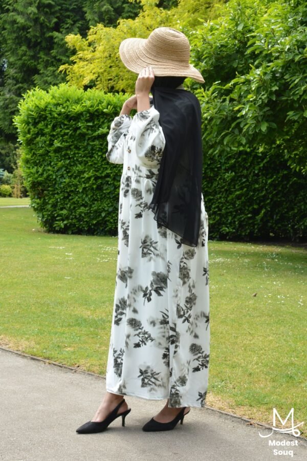 Yasmin White Maxi Dress - Image 3