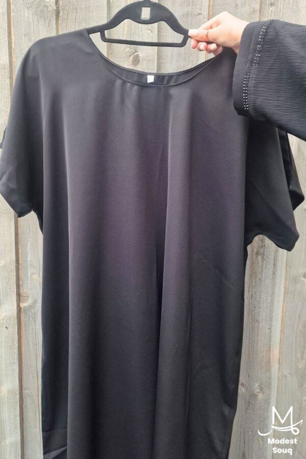 Black abaya slip
