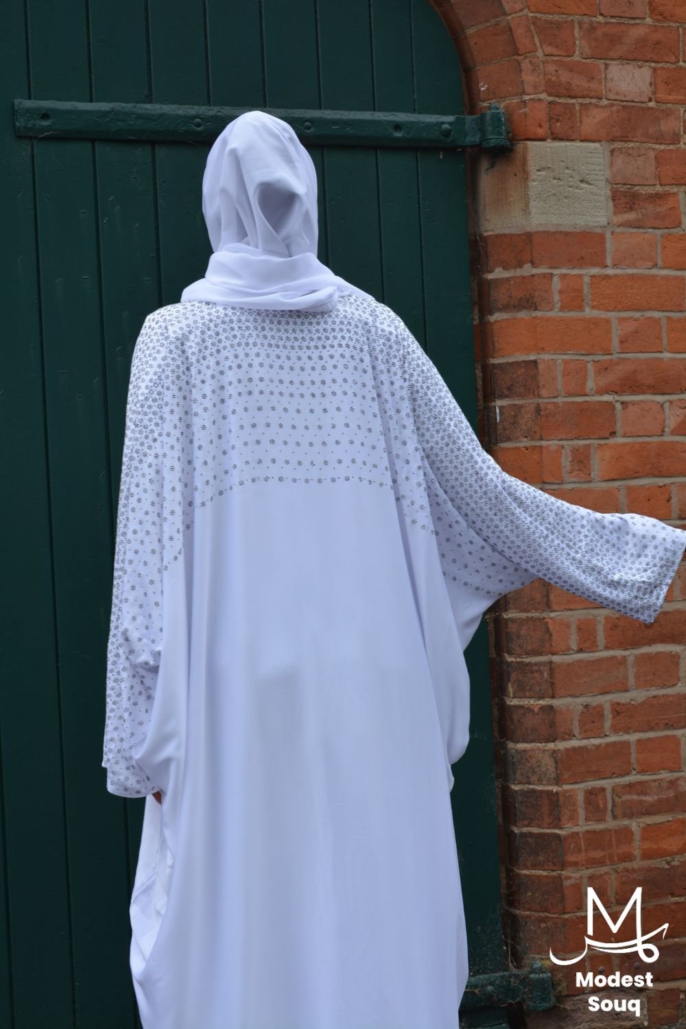 Rumaisa White Abaya - Image 2