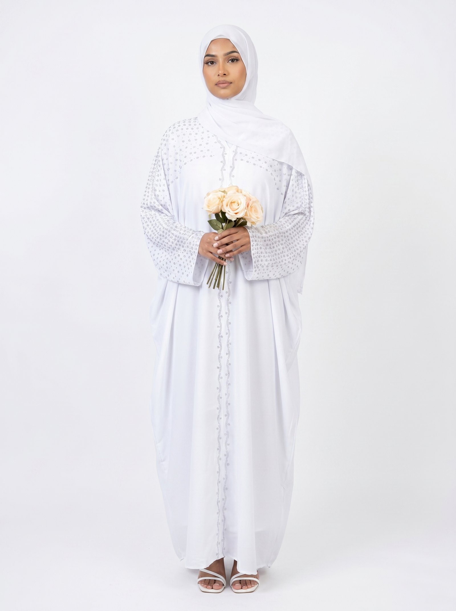 Rumaisa White Abaya