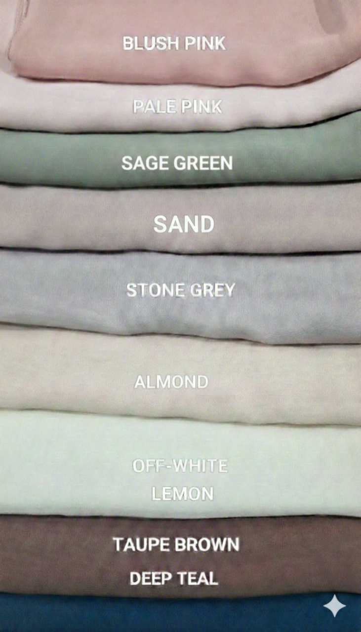 Chiffon Hijab - Various colours - Image 3