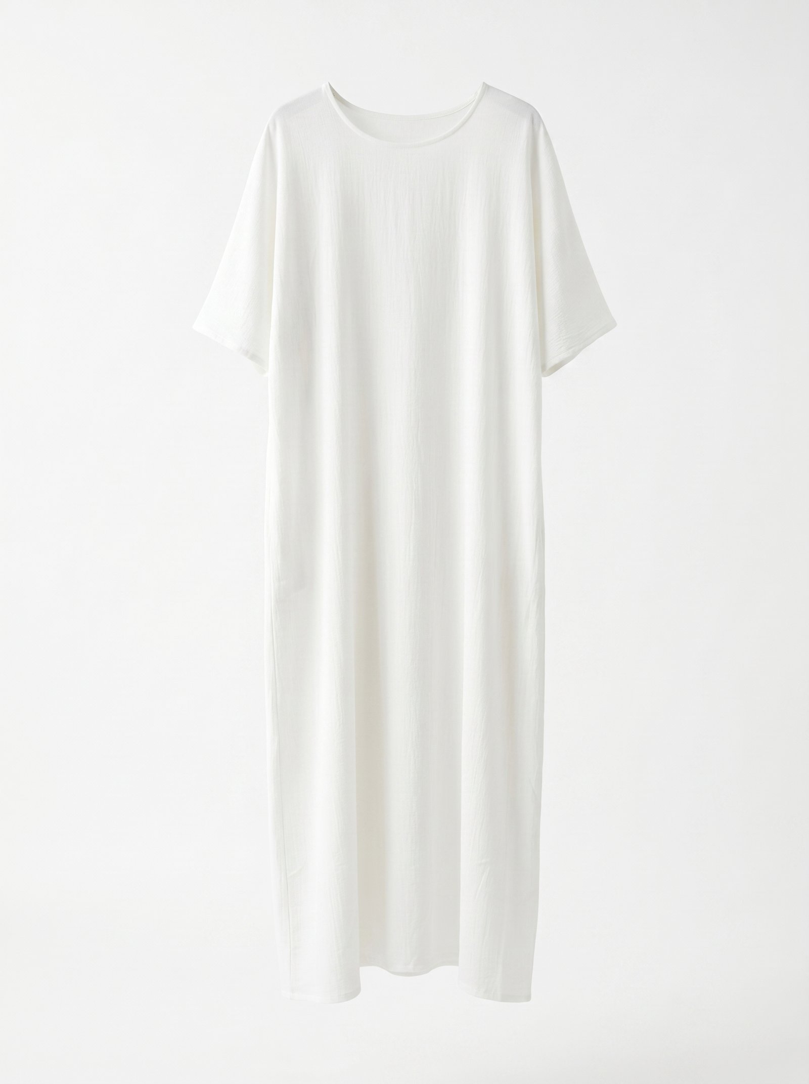 Abaya Slip Dress White Zoom - Standard Size - Short Sleeves