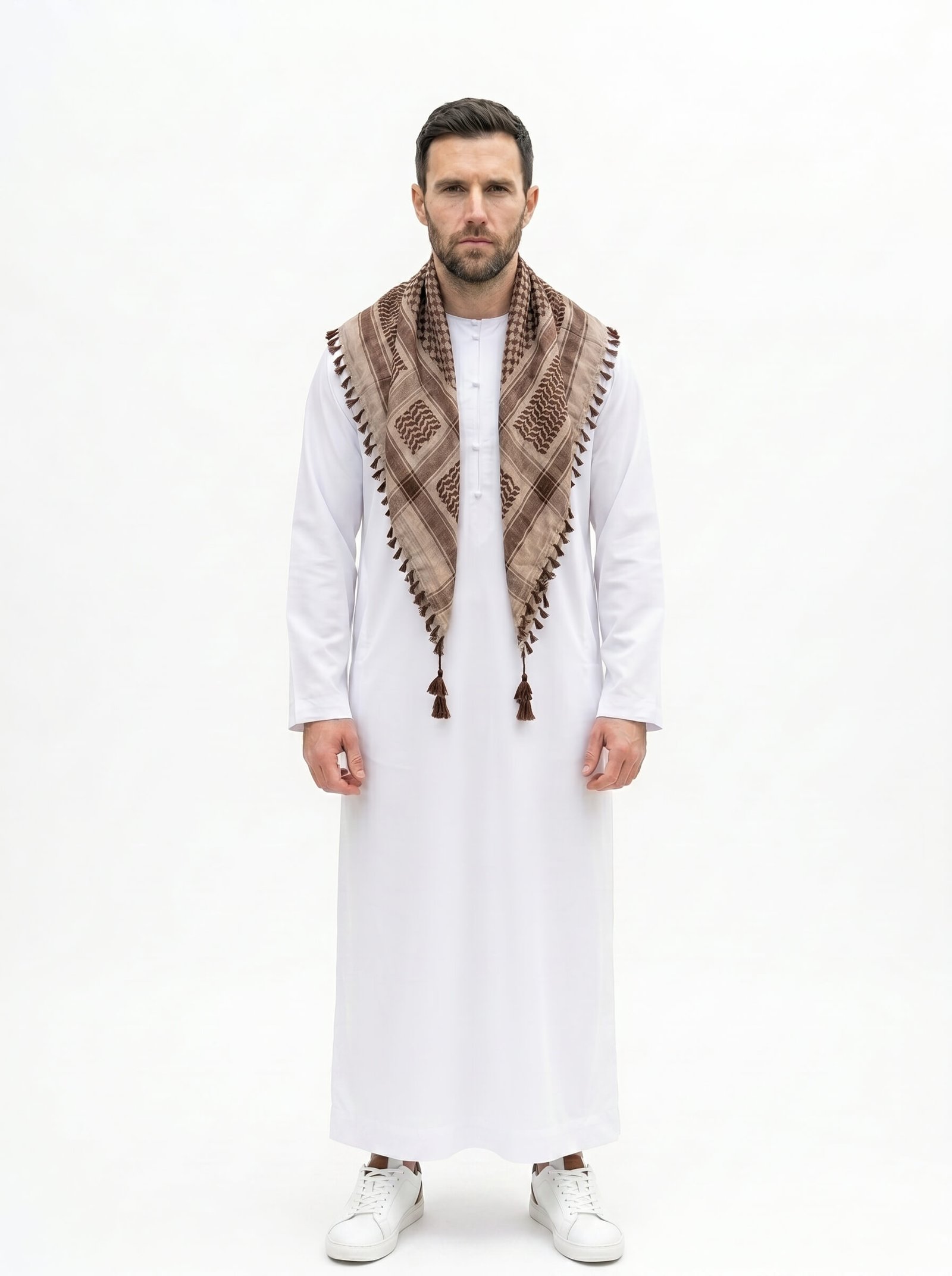 Shemagh Shawl Brown (1)